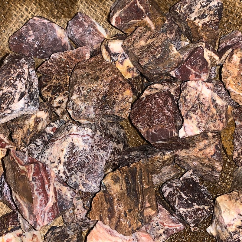 1000 Carat Lots of Picasso Jasper Rough - Plus a FREE Faceted Gemstone gallery