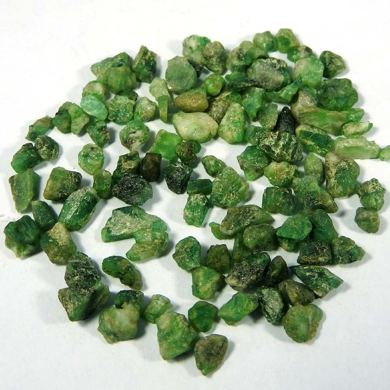 37.05Cts100%Natural Green Emerald Fancy Rough Cabochon Gemstones.lot gallery