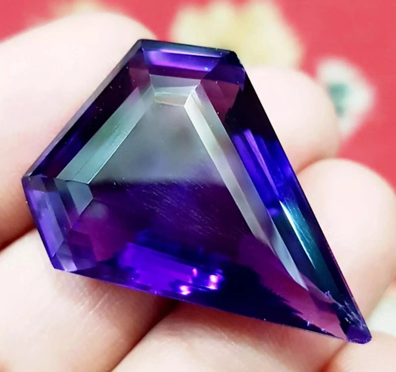EGL Certified 50 Ct Natural Purple Amethyst Fancy Shape AAA+ Loose Gemstone gallery