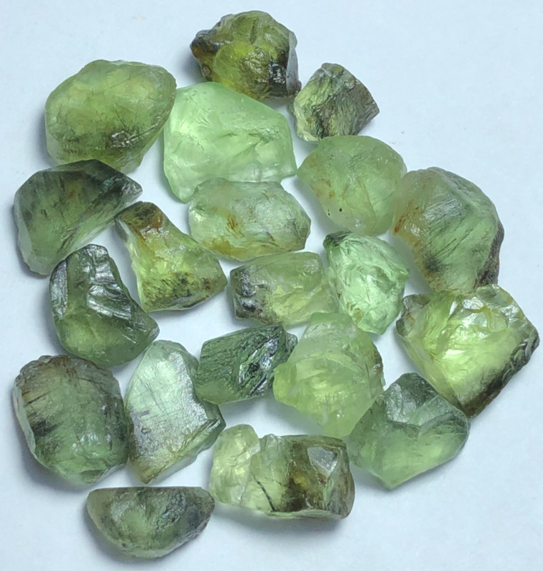 85 carats natural facet quality rutile peridot lot from Pakistan loose gemstone gallery