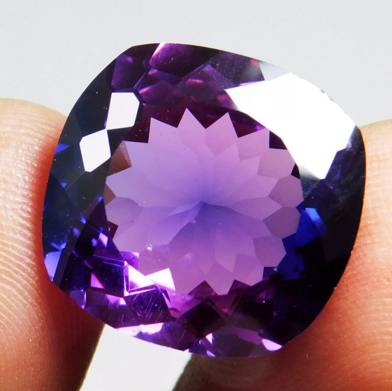 Radiant Cut Purple Blue Taaffeite 18-20 Ct Natural Loose Gemstone EGL Certified gallery