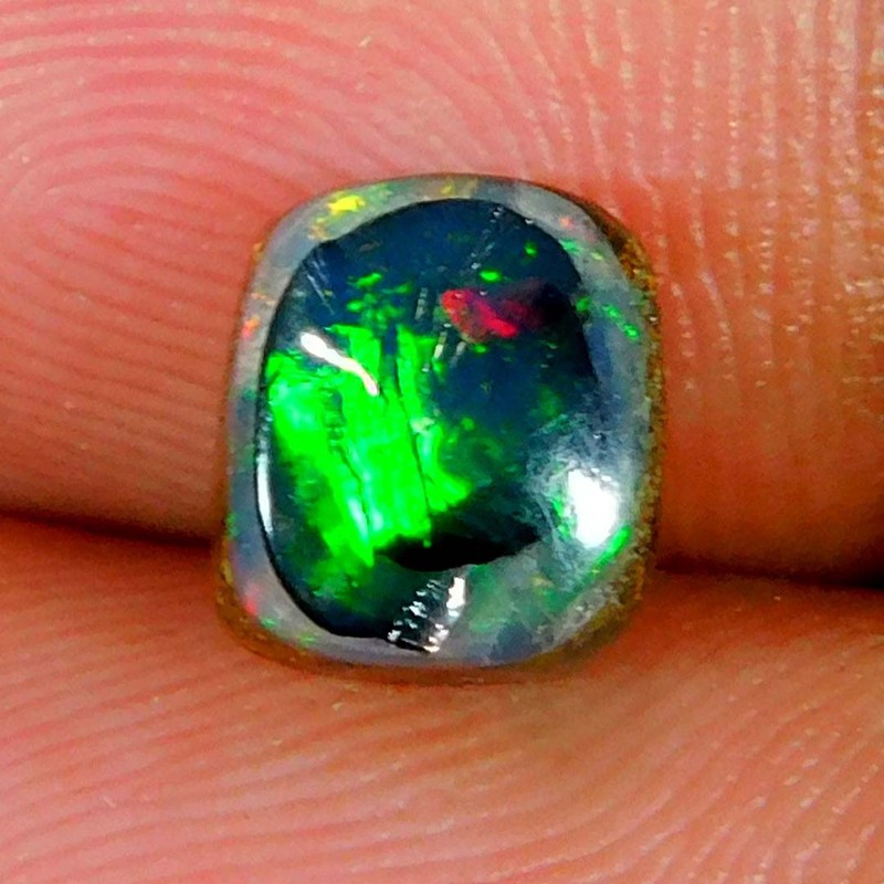 2.00Cts. Natural Genuine Australian Boulder Opal Cushion Cabochon Loose Gemstone