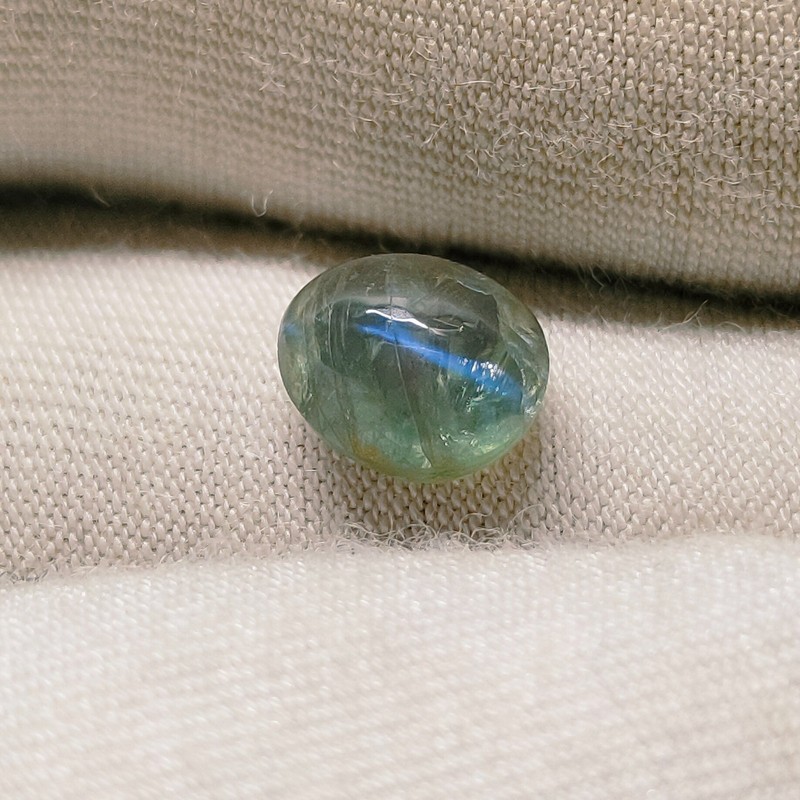 Natural Cats Eye Alexandrite Cabochon | Color Change Green | Rare Loose Gemstone