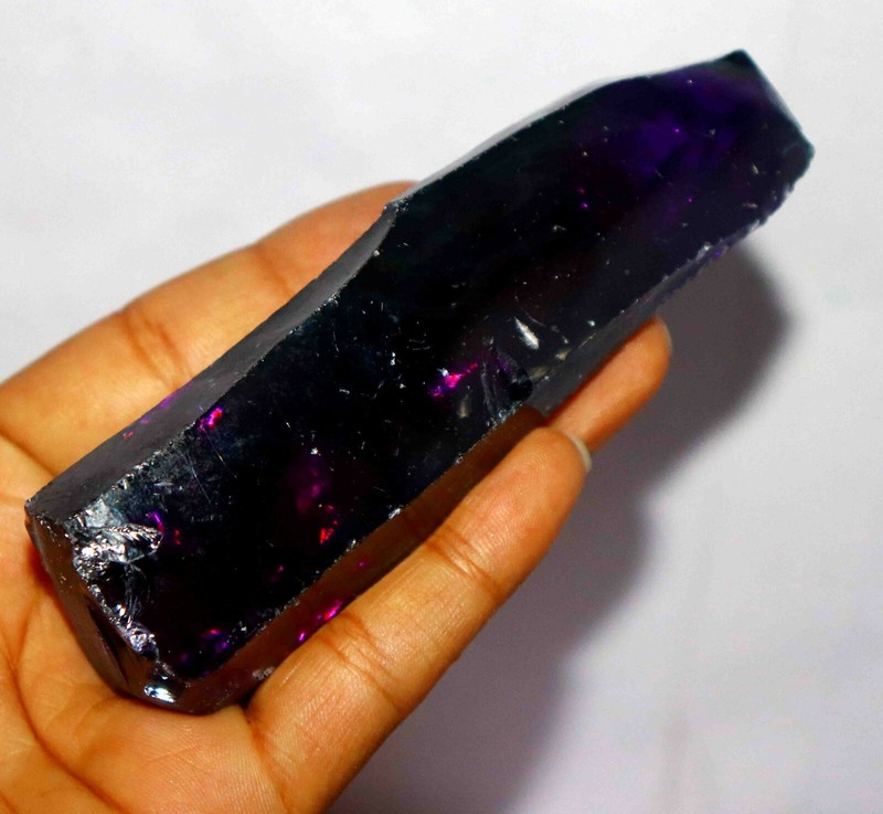 DYED 2500Ct Certified Natural Purple Zircon Gemstone Rough Big Sale gallery