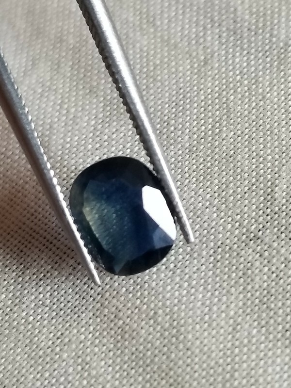 AIG Certified 1.01 Ct Natural Blue Sapphire Gemstone for engagement Ring