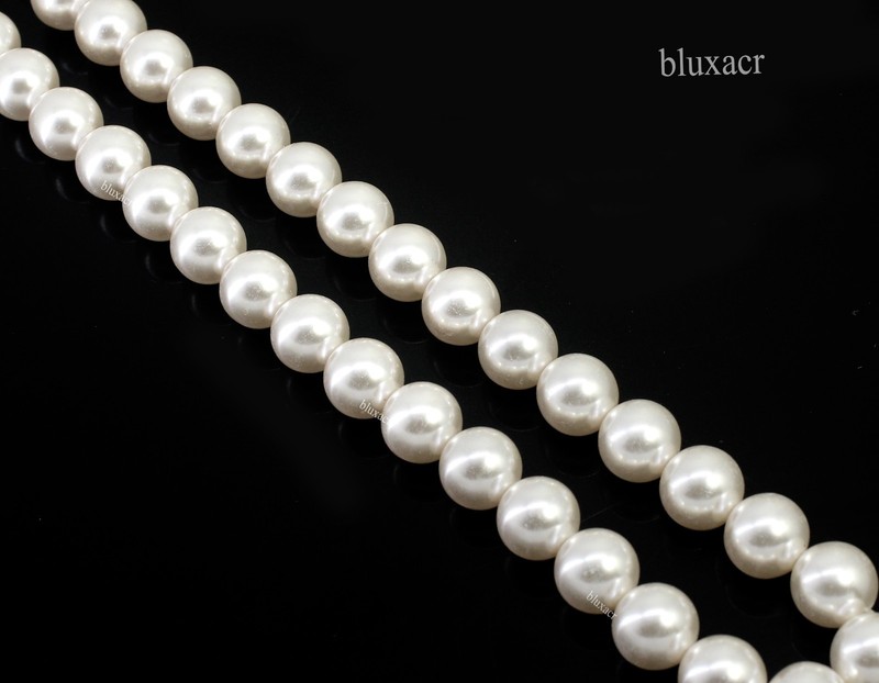 Genuine Round 2.50 MM Natural “Australia” Off White South Sea Pearl Strand 15″