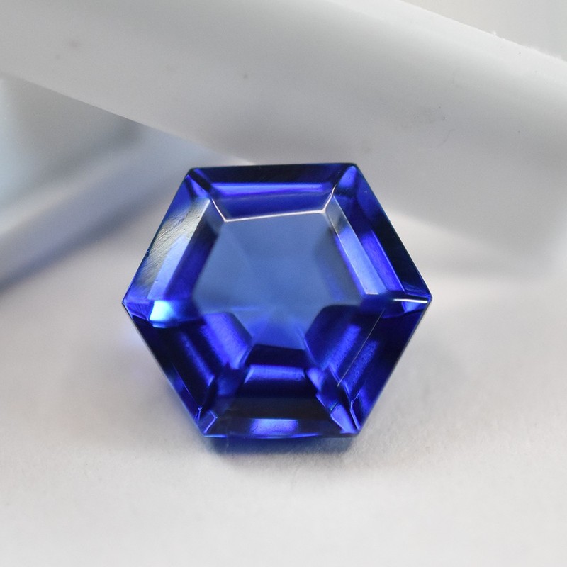 CERTIFIED 7 Ct Fancy Cut NATURAL Blue Tanzanite Loose Gemstone For Mother's Day gallery