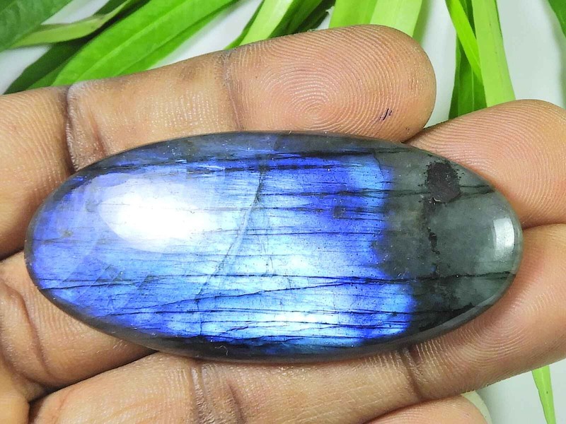 28X63MM Blue Labradorite Oval Shape Cabochon Loose Natural Gemstone 115Cts.