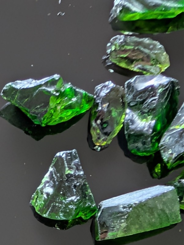 USA seller 33.80 ct IF flawless Chrome Diopside facet rough gemstone specimen