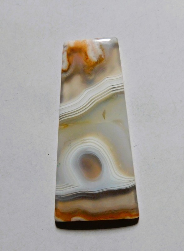 28.50 Cts Natural Banded Agate Cabochon Loose Gemstone 43X17X4MM