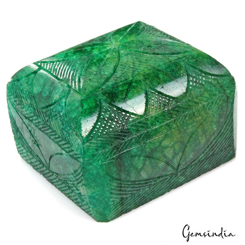 3020 Ct Natural Brazilian Green Emerald Octagon Cut Carving Masterpiece Huge Gem gallery