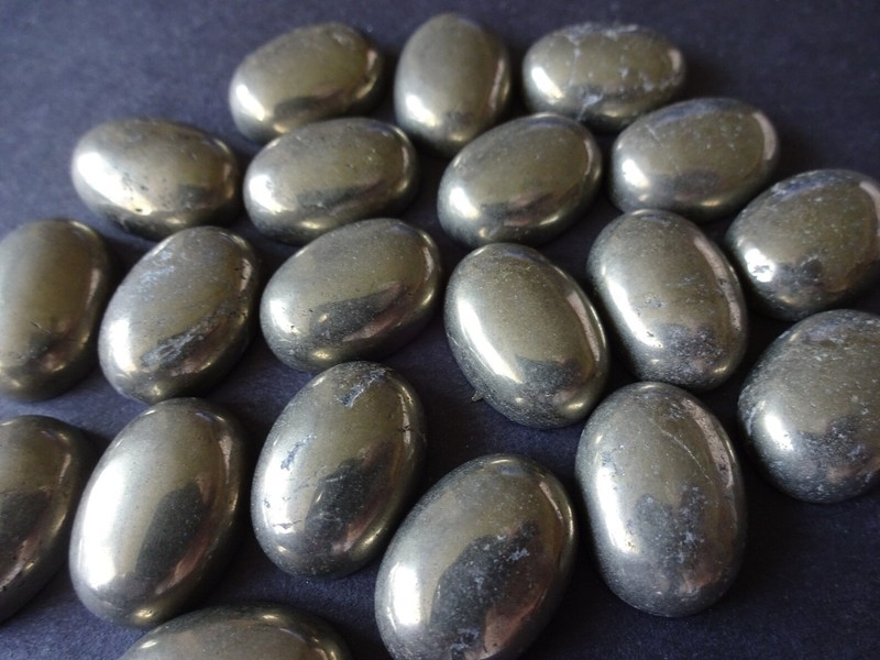 Pyrite Oval Cabochon 5x7mm To 20x25mm Natural Loose Gemstone