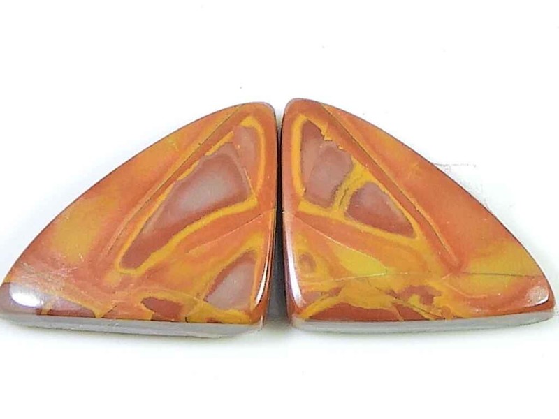 20Cts. Natural Noreena Jasper (15mm X 24mm each) Fancy Cabochon Match Pair