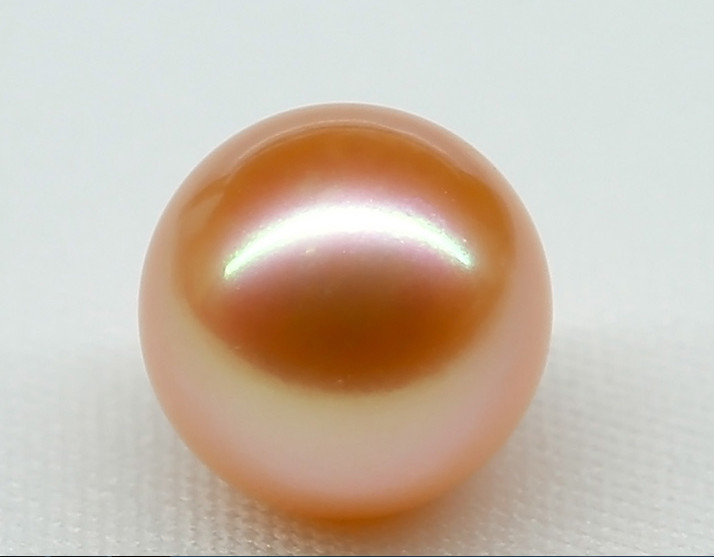 8.35mm natural south sea genuine golden pink loose perfect pearl undrilled