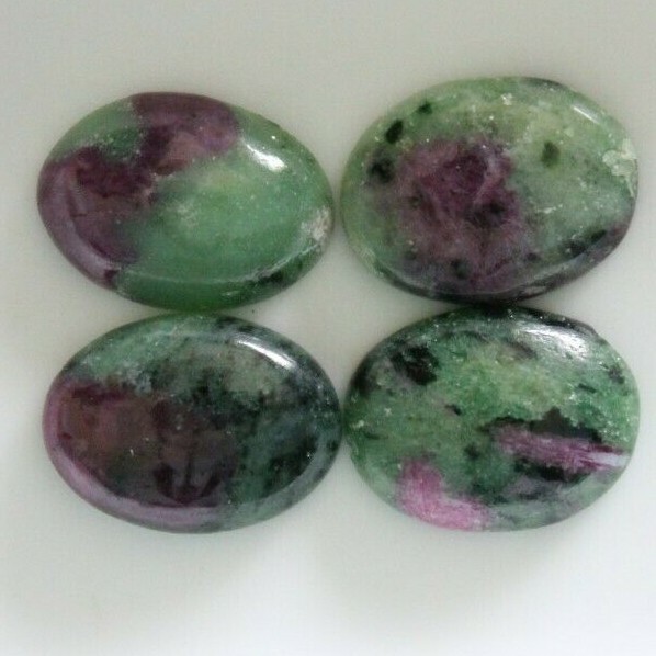 Ruby Zoisite (Ruby in Zoisite) 16x12mm Oval Cabochon Loose Gemstone(s)