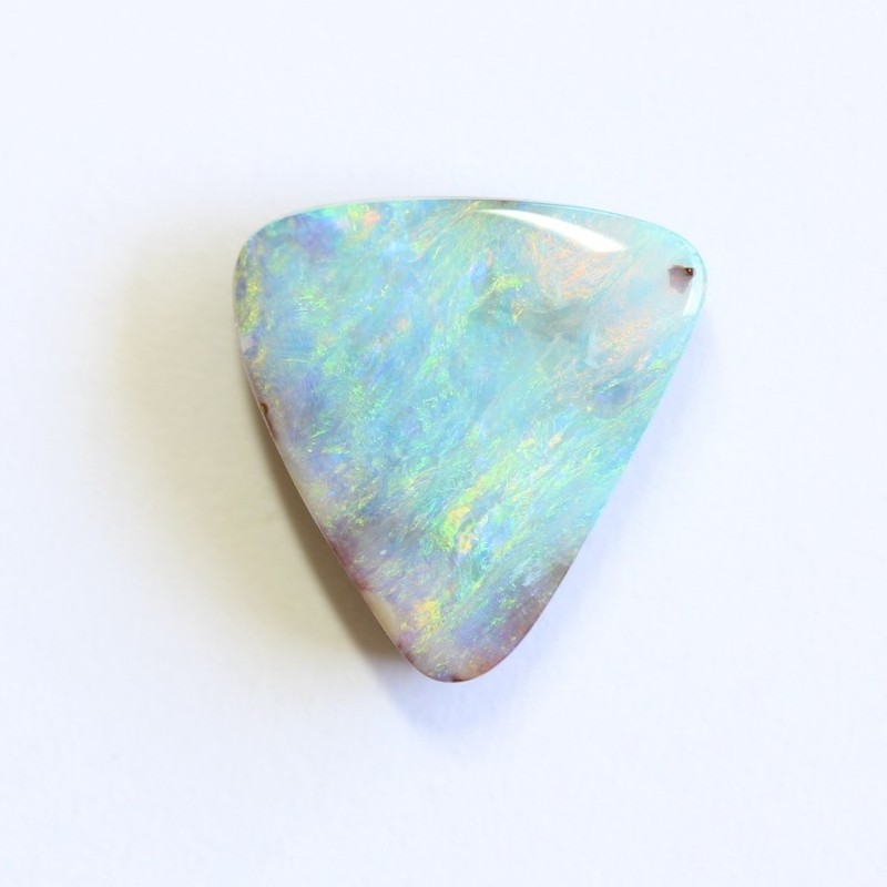 Boulder opal 6.58ct 14 x 13.9mm Australian opal natural solid loose unset stone gallery