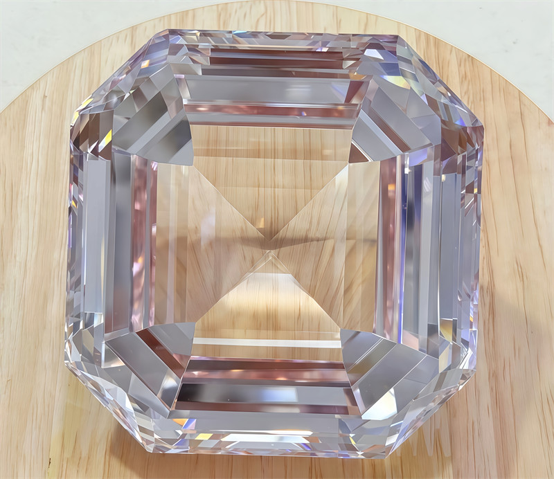 Top Quality Big Asscher Cut Pink Sapphire Lab-Created AAAA+ Loose Gems 80mm 1Pcs gallery