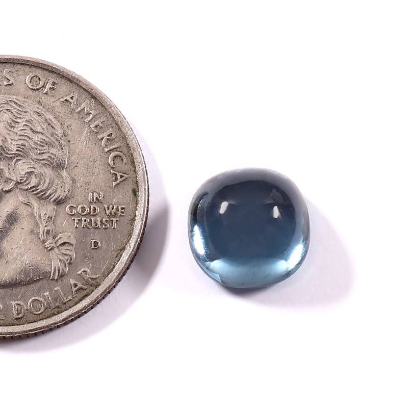 Natural Flawless Brazilian Aquamarine Cushion Cabochon Loose Gemstone 12x12 MM gallery