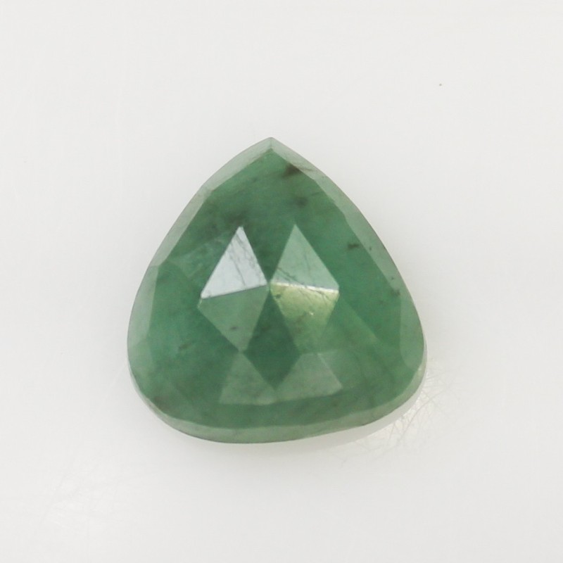 Natural Rose cut Zambian Emerald Piece In Fancy Shape 2.90 Carats 10 x 10 x 4 mm