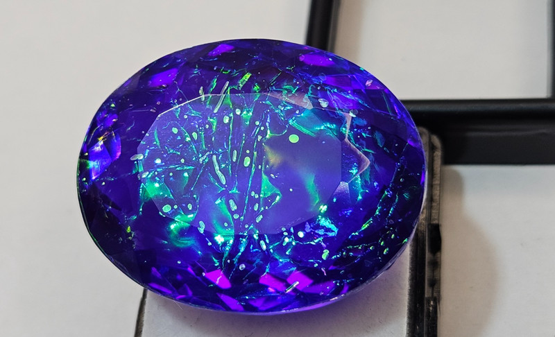 Monarch Fire Opal Oval Cut Natural 84-85 Ct EGL Certified Loose Gemstone FR-468 gallery