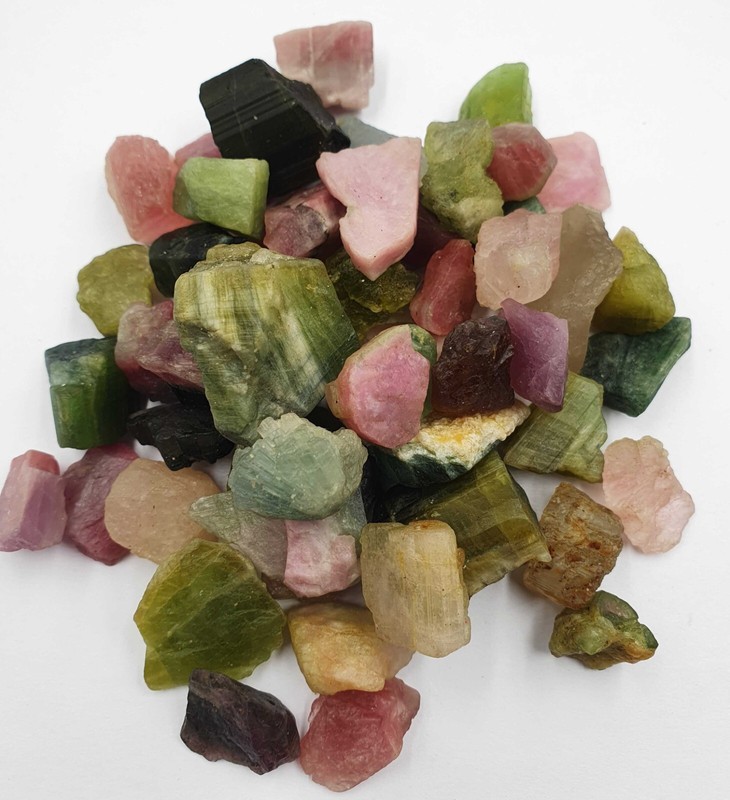 Natural Afghani Multi Tourmaline Pencil Form Rough, Multi tourmaline Rough Stone gallery
