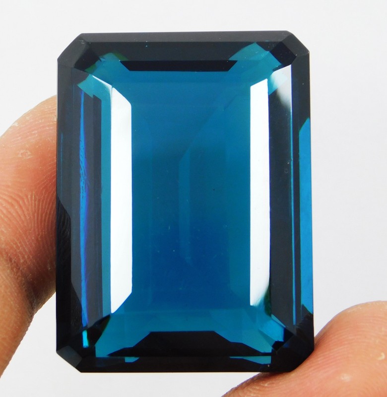 Natural Grandidierite 158.95 Ct Emerald Cut Rare Bluish Green Certified Gemstone gallery