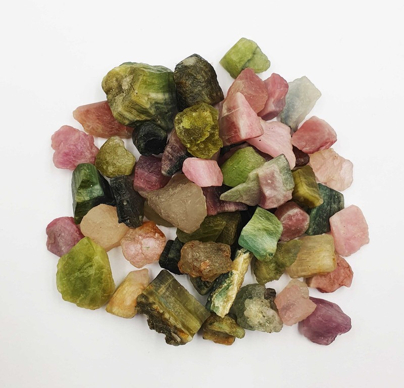 Natural Afghani Multi Tourmaline Pencil Form Rough, Multi tourmaline Rough Stone