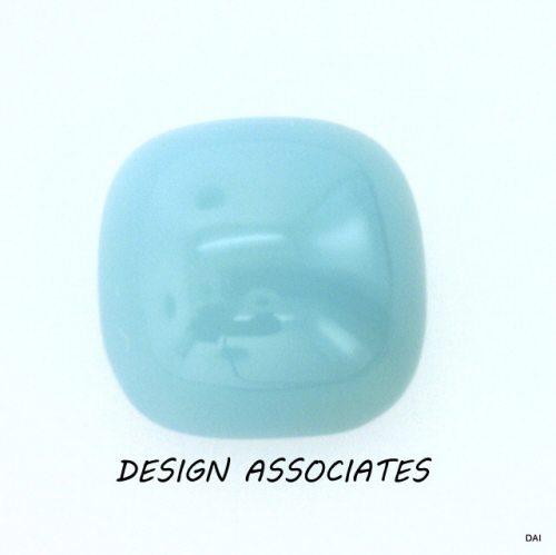 AQUA BLUE CHALCEDONY 10 MM CUSHION CUT OUTSTANDING BLUE COLOR (173579)