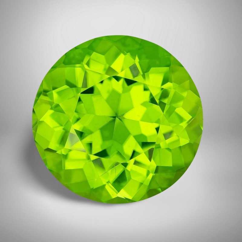 Peridot Round Cut Gemstone 0.20 Cts – 4 mm Lustrous Loose Gem #