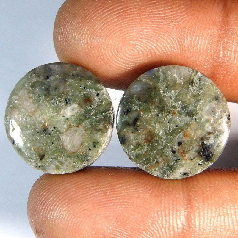 24.50Cts100%Natural Blue Sodolite Round Pair Cabochon Loose Gemstone