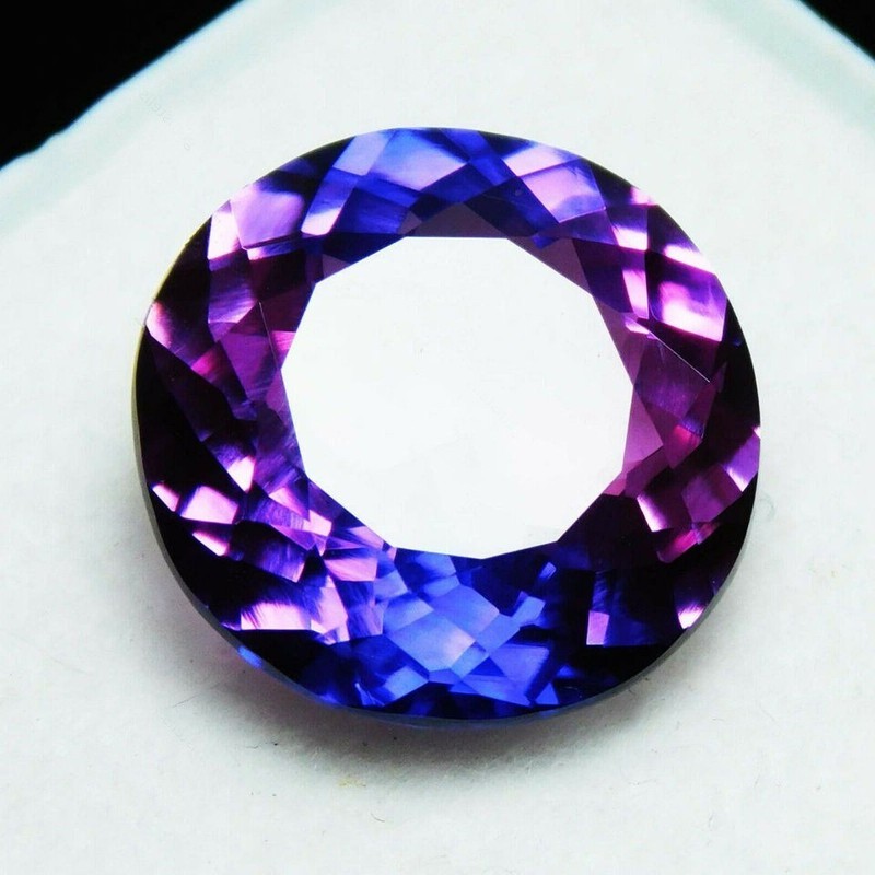 Superb Natural Purple Tanzanite 5- 7 Ct Round Cut EGL Certified Loose Gemstone