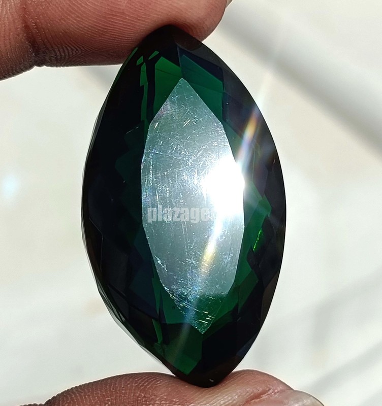 Moldavite Gemstone 145.20 Carats – Natural Marquise Cut – EGL Certified 5SDR gallery