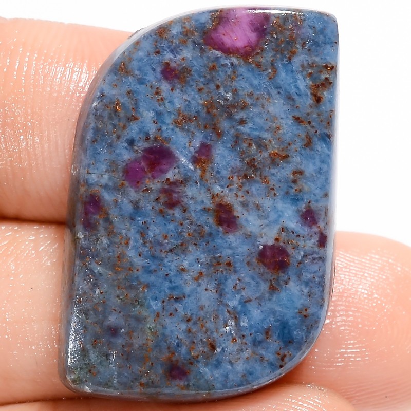 Natural Ruby Kyanite S Shape Cabochon Loose Gemstone 46.5 Ct. 29X19X5 mm X-22271
