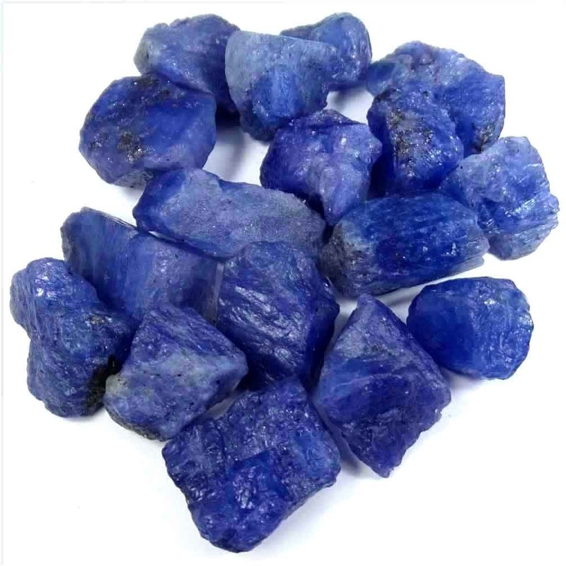 4-6pcs, 100 Cts, Natural Raw Tanzanite Stone, Rough Gemstone and Crystals lot.