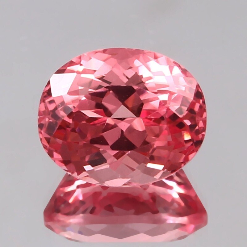 50 Ct Natural Ceylon Padparadscha Sapphire Oval Cut Loose Certified Gemstone gallery