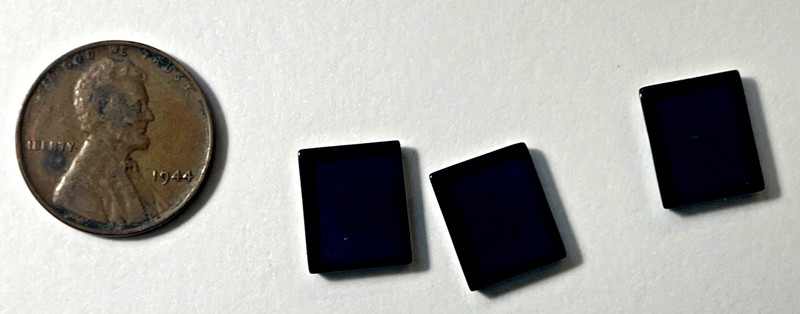 ONE PIECE BLACK ONYX 12X10 MM RECTANGLE FLAT 14KT GOLD INLAID BELOW WHOLESALE!!! gallery