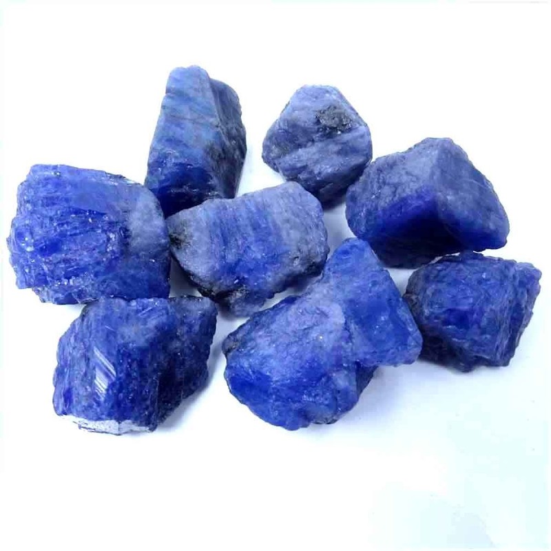 4-6pcs, 100 Cts, Natural Raw Tanzanite Stone, Rough Gemstone and Crystals lot. gallery