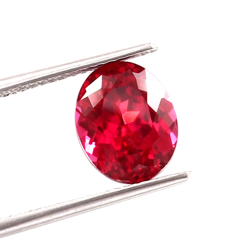 AAA Natural Excellent Blood Red Mozambique Ruby Loose Oval Gemstone Cut 9x7 MM gallery