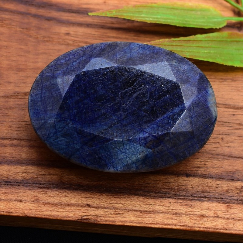 226 Cts Natural Blue Sapphire 44mm*31mm Oval Faceted Cut Huge Loose Gemstone