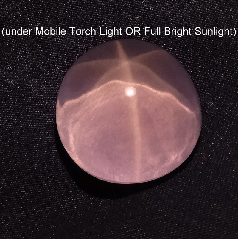 169 Carat Natural Top Quality Rose Quartz 6 Ray Star Round Shape Cabochon Gems gallery