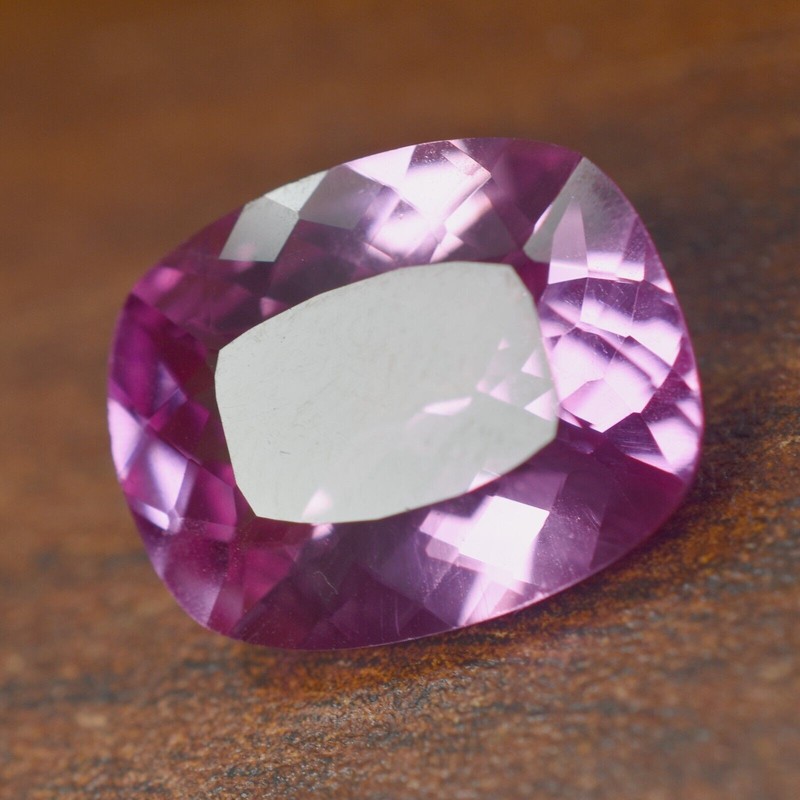 Amazing Natural Pink SAPPHIRE Cushion 9.95 Ct CERTIFIED Loose Gemstone For Ring