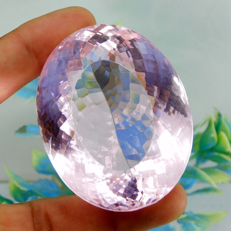 Certified Natural Pink Kunzite 625 Cts Oval Cut Brazil Huge Collector Gemstone gallery