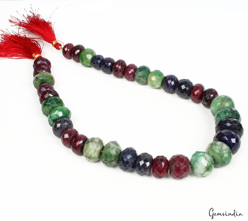Mixed Gemstone Strand 860 Ct- 14 Inch Natural Beads for Jewelry, Crafts & Resale
