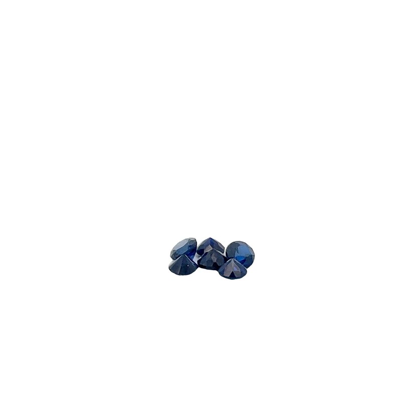 0.30ct Loose Round Cut Lab Created Blue Sapphire Gemstone 4 x 4mm gallery