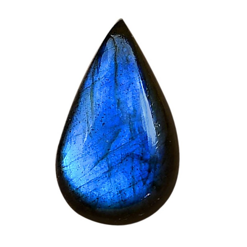 Natural Blue Labradorite 14×23.65×6 mm Pear Shape Polished Gemstone LS118-06376