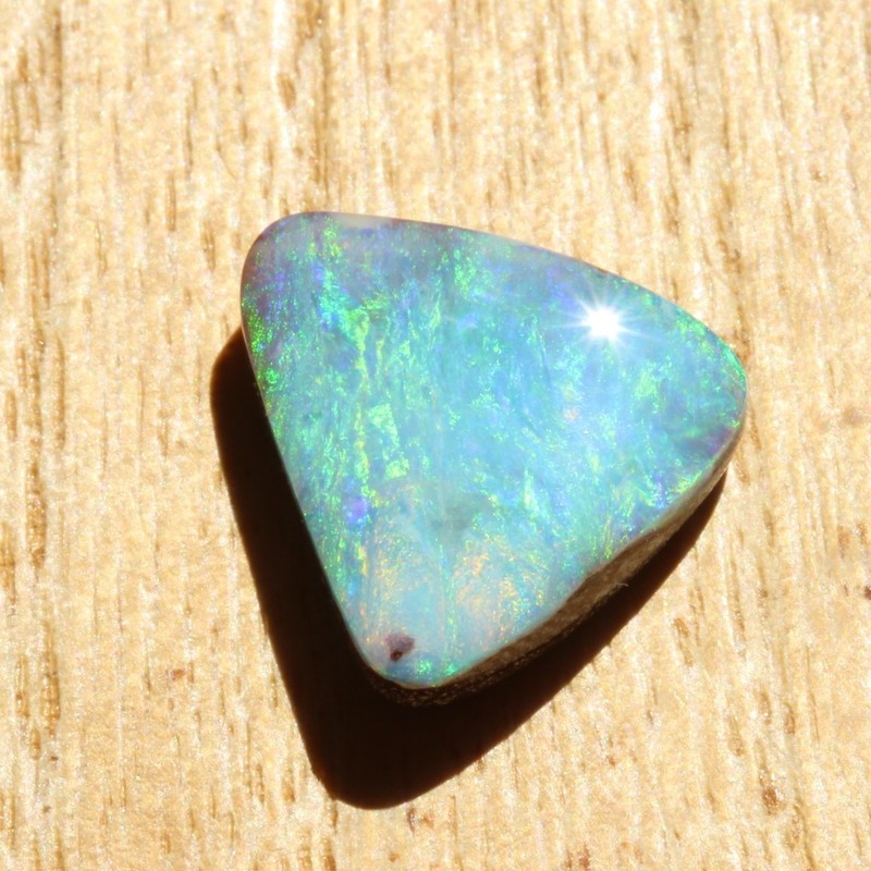 Boulder opal 6.58ct 14 x 13.9mm Australian opal natural solid loose unset stone gallery