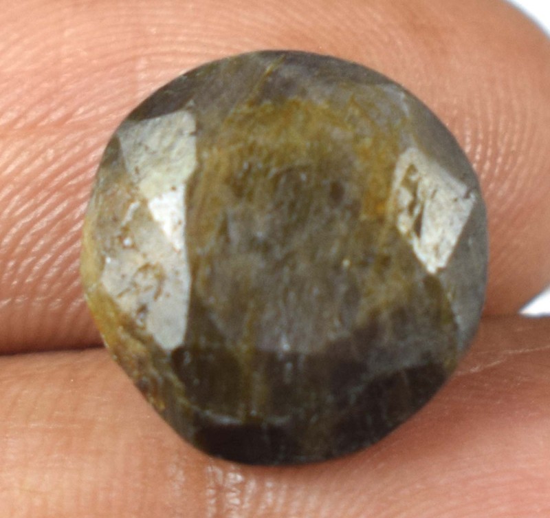 Madagascar Golden Brown Sapphire 6.55 Ct Natural Round Gemstone Certified E13339