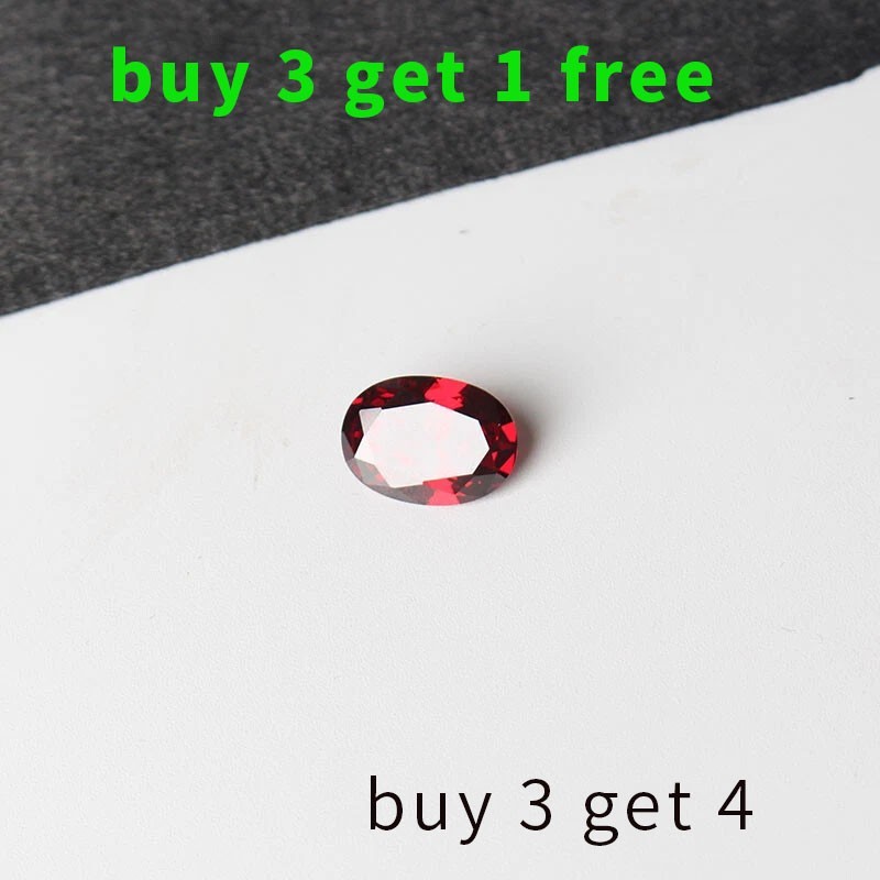 Pomegranate Red 13x18mm 19.3CT AAAAA CZ VVS Oval Cut Shape Loose Gemstones