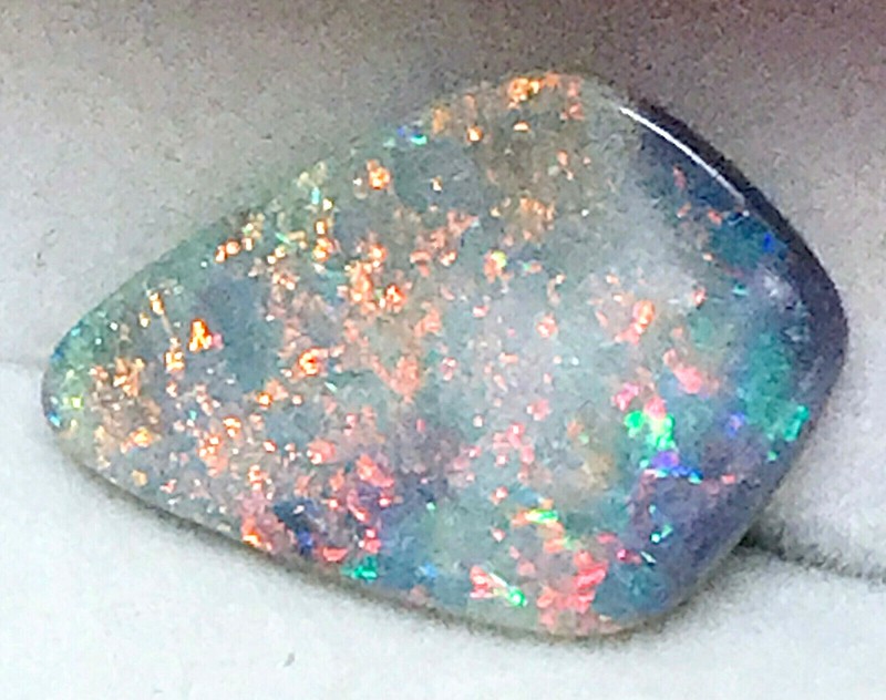 5.65ct Natural Solid Semi Black Opal_ Australian Opal, 20mm x 13.8mm gallery