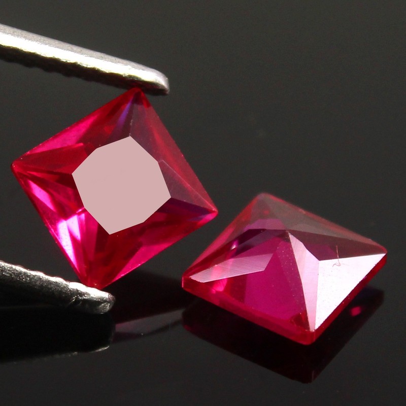 Natural Certified MOGOK Pigeon Blood Red Ruby 9.00 MM Oval Pair Loose Gemstones